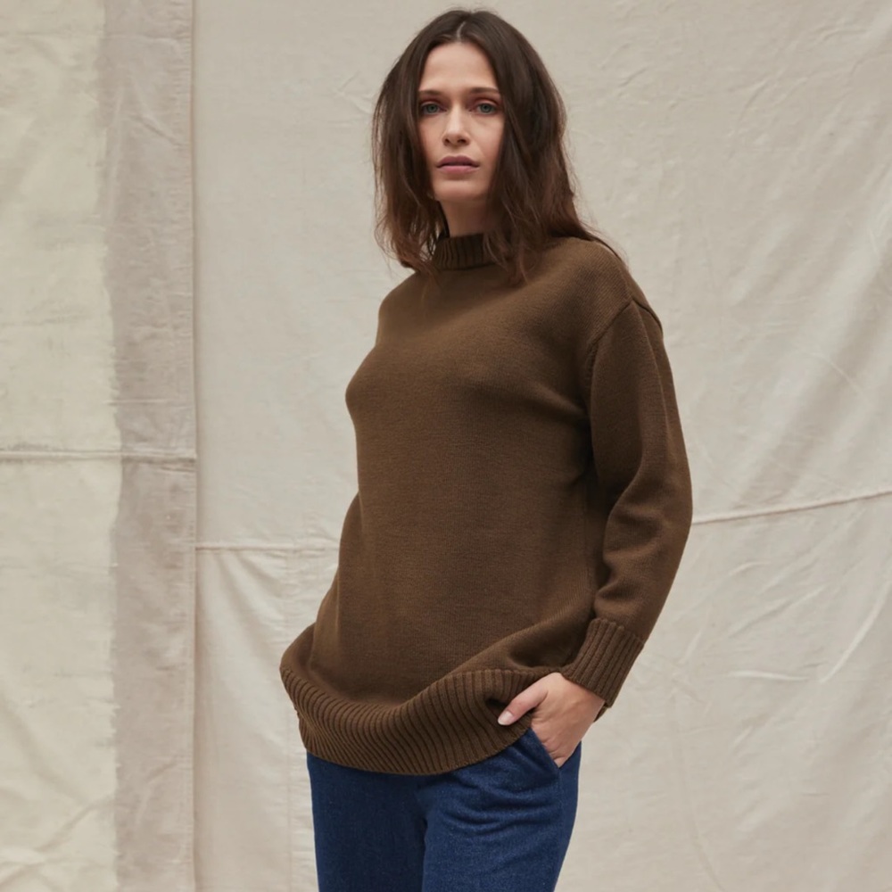 NWT Elizabeth Suzann Crewneck Sweater Climate Beneficial Wool